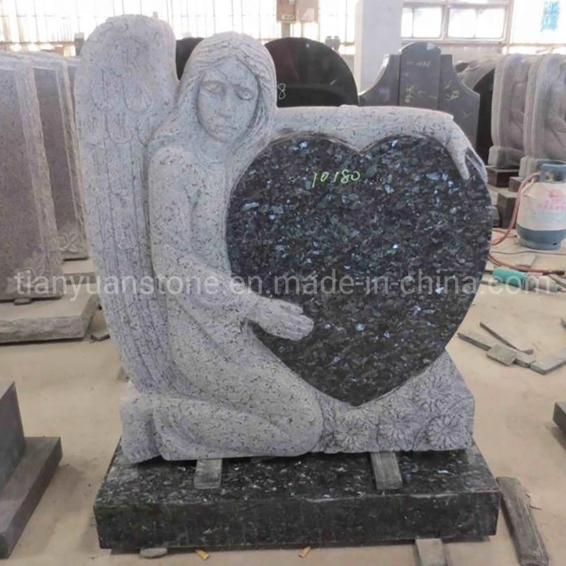 Customize Shanxi Black/G603/G664/G623 Granite Stone Europe Monuments Tombstone