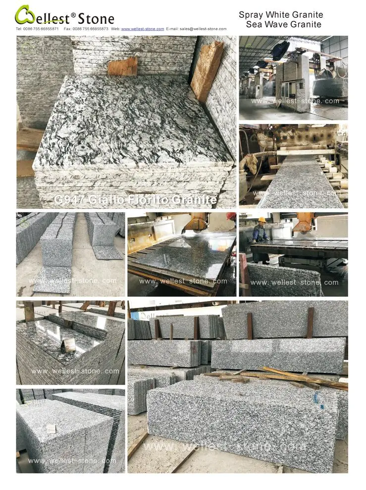G602 G603 G655 G633 Light and Dark Grey Granite Stone for Floor Paving and Wall Cladding