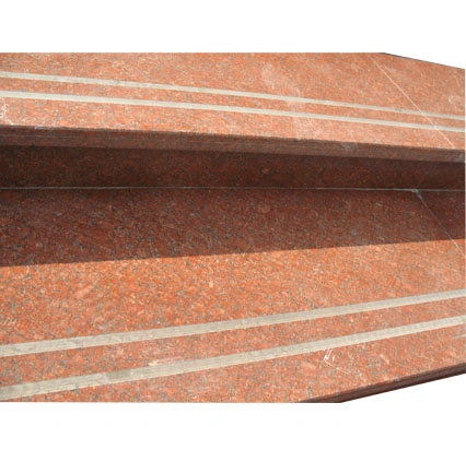 Natural Stone Light Gray Granite Steps, Granite Stairs