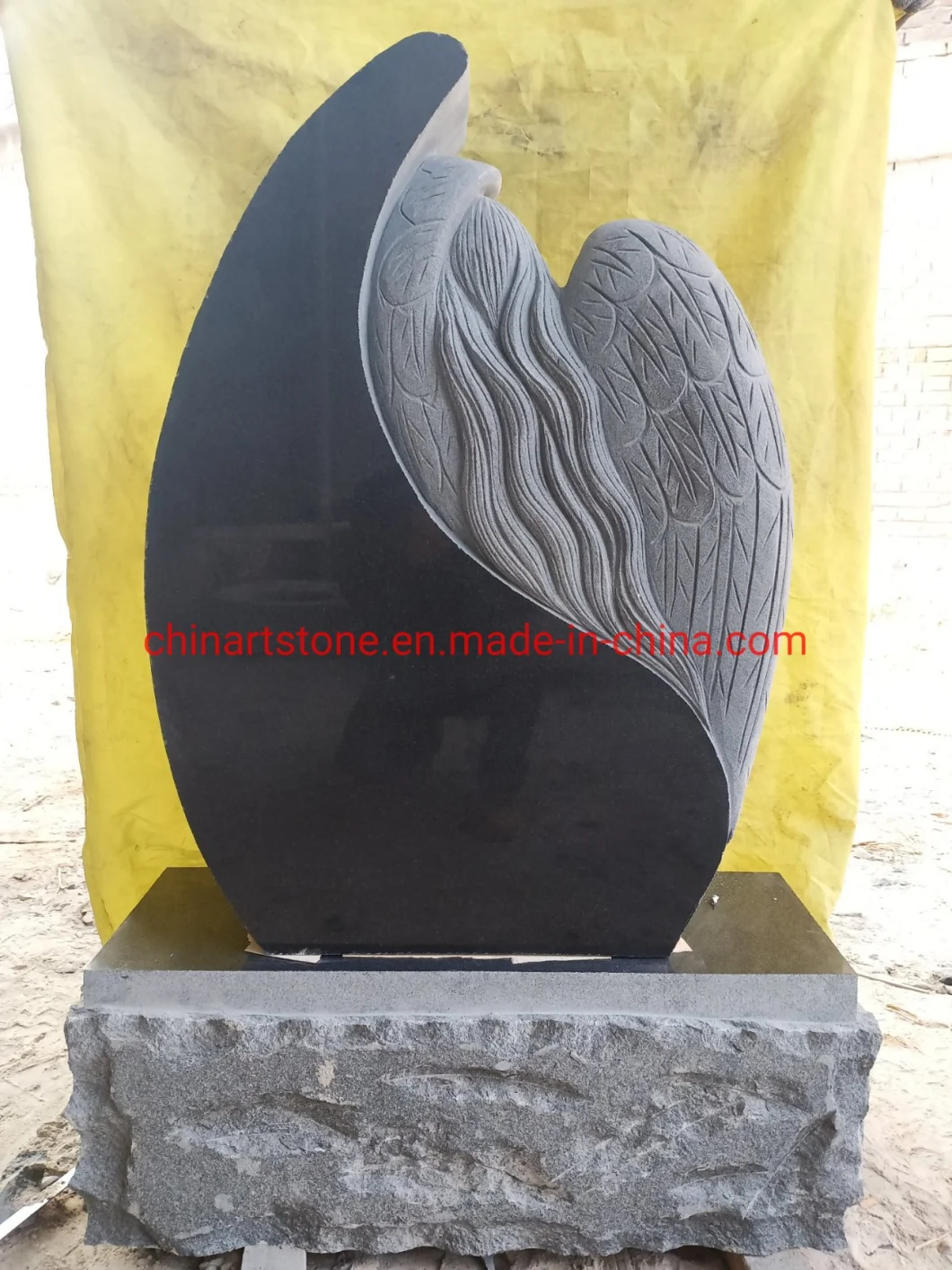 Marble and Granite Simple Tombstone for USA and Europe Market