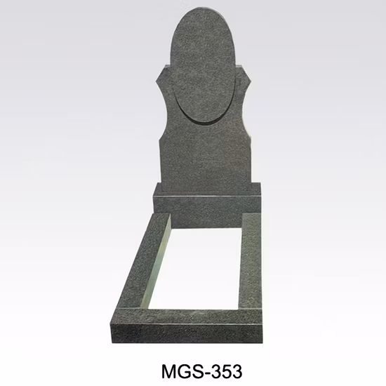 Maßgeschneiderter Granit-Grabstein mit Randsteinen für Russland